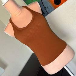 Burnt Orange Workout Top