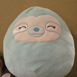 Squishmallow 12” Aqua the Sloth RARE 2021 Limited Edition Plush Toy
