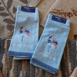 Kitchen Printed Towels. New. 2 For $5