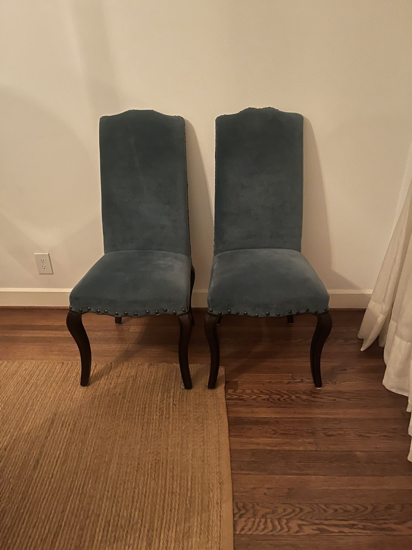 Pottery Barn Velvet chairs