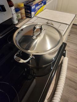 Demeyere 8.9 qt, 18/10 Stainless Steel, Dutch Oven With Lid