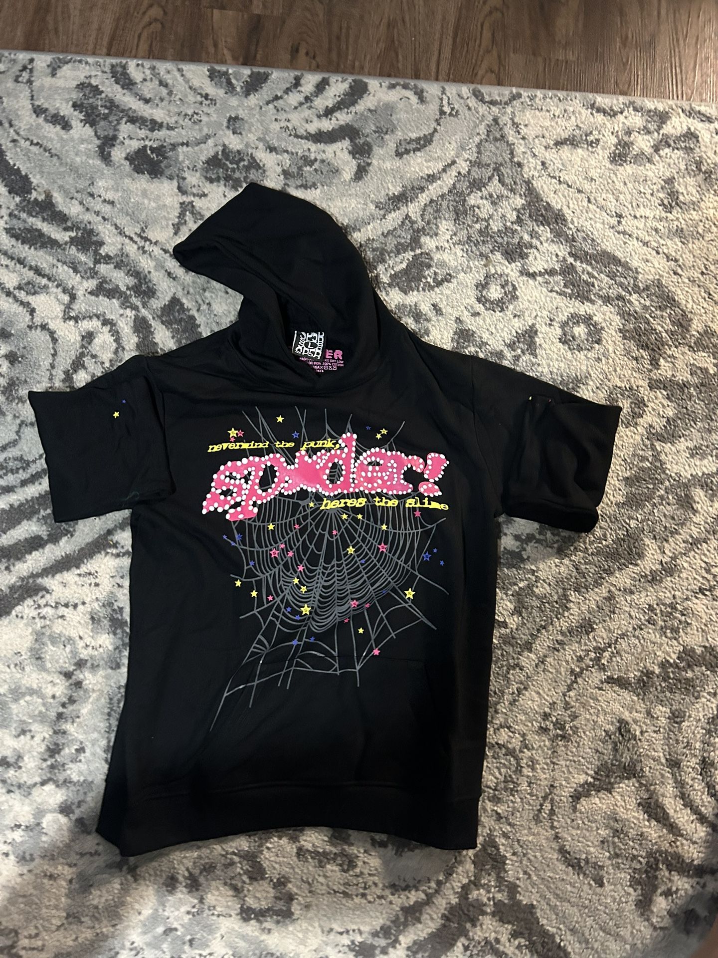 spider hoodie high quality size lg
