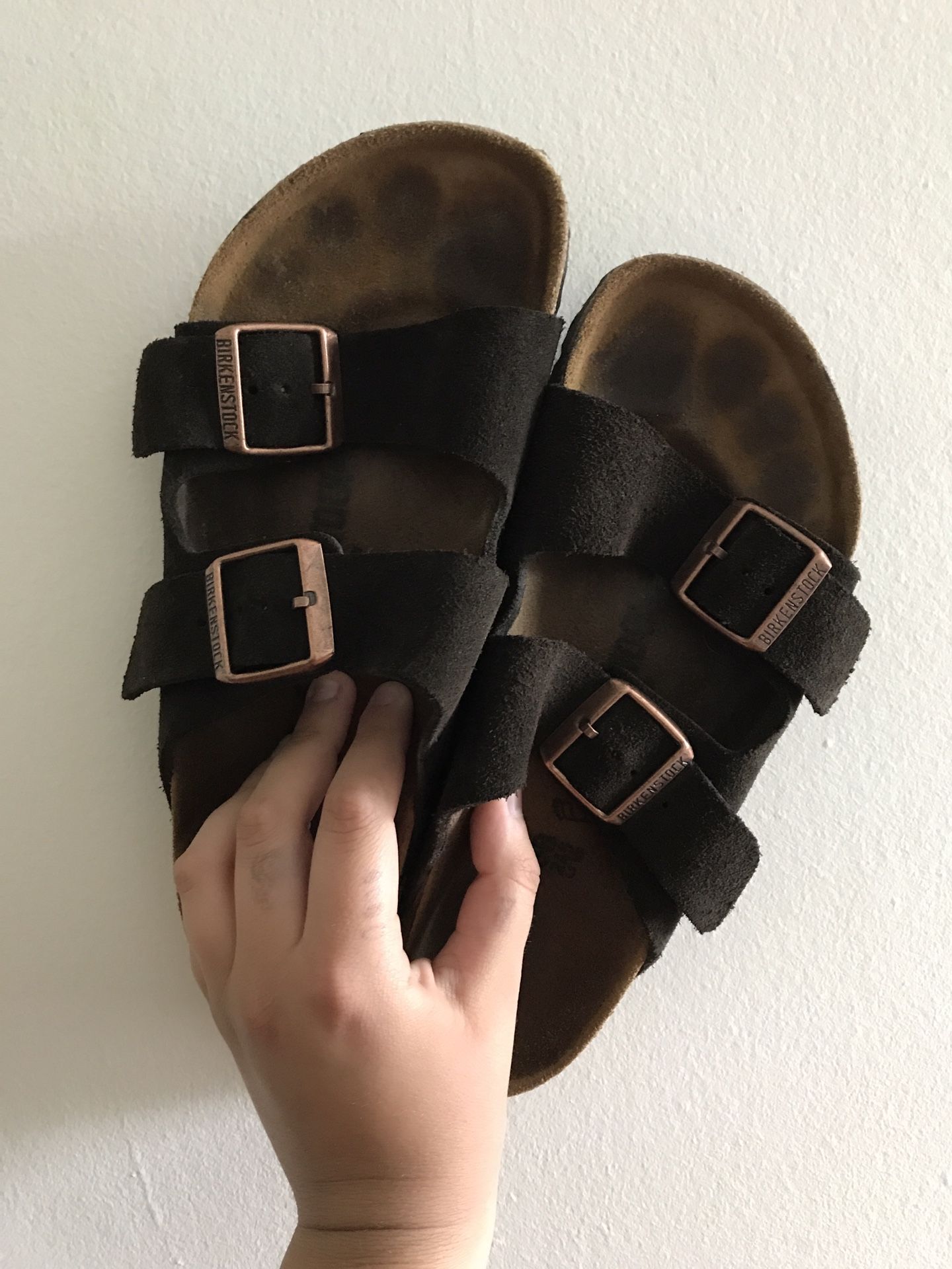 Birkenstocks - women's brown size 38 (7-7.5) sandals