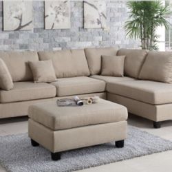 Sectional Sofa + Ottoman