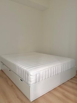 2022 IKEA Nordli Queen Bed – Like New, Includes Mattress - Miami, FL