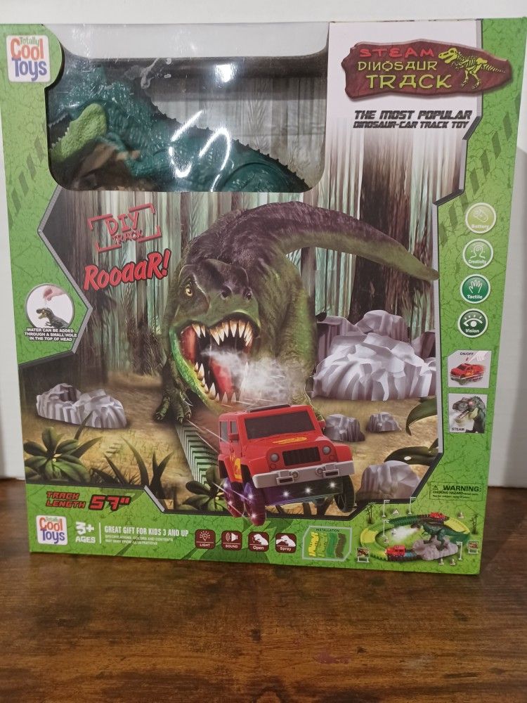 Cool Toys Steam Dinosaur DIY Track 57 Inches Long New 