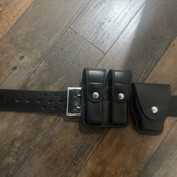 Leather Cop/police Belt
