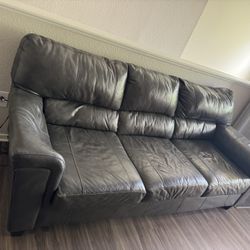 Leather 3-Seater Sofa / Couch
