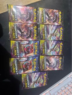 Pokemon Champion's Path Booster Packs x9