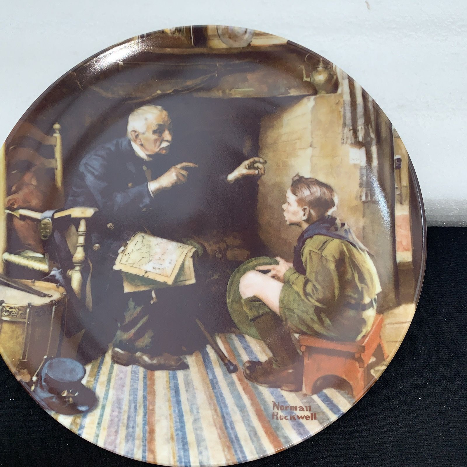 Edwin M Knowles 1988 Plate By Norman Rockwell Bone China
