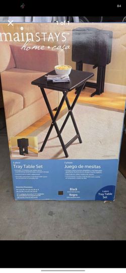 5 tray mainstay tables with stand