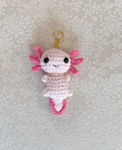 Axolotl keychains