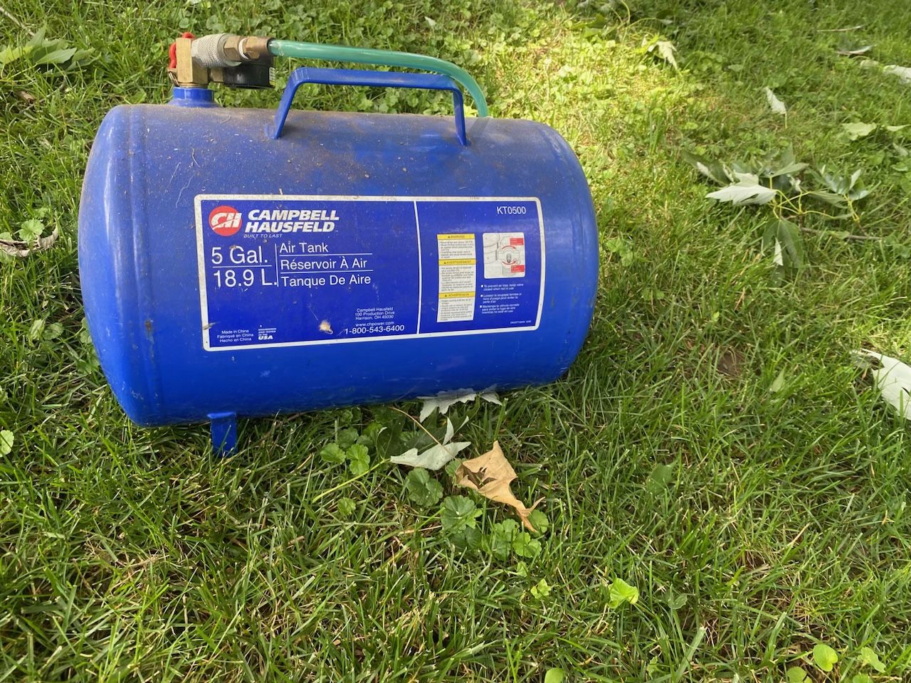 Campbell And Hausfeld 5 Gallon Air Tank