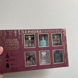 Sephora Deluxe Perfume Sampler Set 6 Mini Fragrances miumiu YSL tory burch NIB