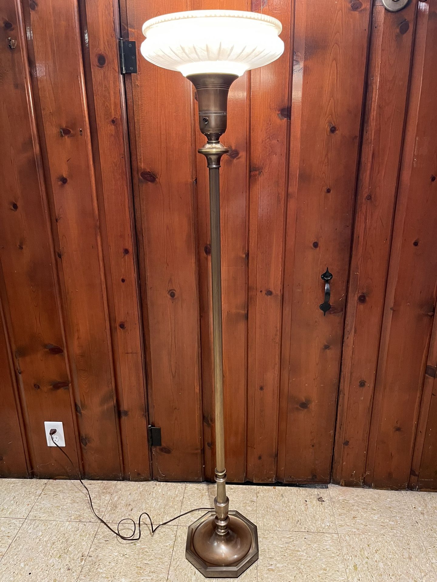 Antique Art Deco Torchiere Lamp