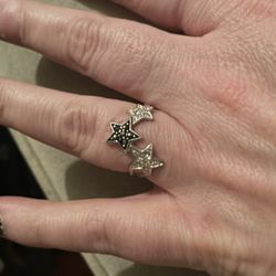 Star ring bundle 925