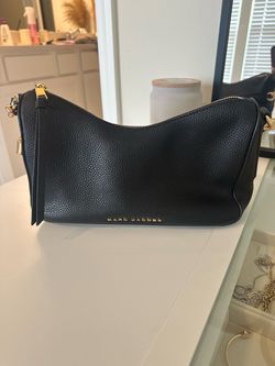 Marc Jacobs Black Leather Crossbody Bag – Brand New