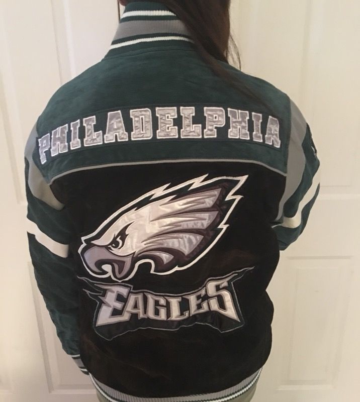 NFL PHILADELPHIA EAGLES SUEDE BOMBER JACKET