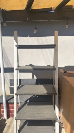 4-Tier Ladder Shelf Bookcase