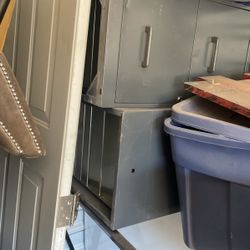 2 Small Stackable File Cabinets