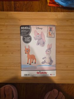 NEW Simplicity 8542 Disney Stuffed Animal Sewing Pattern