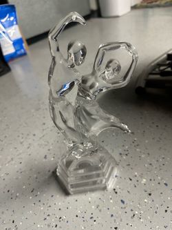 Glass dancer statue