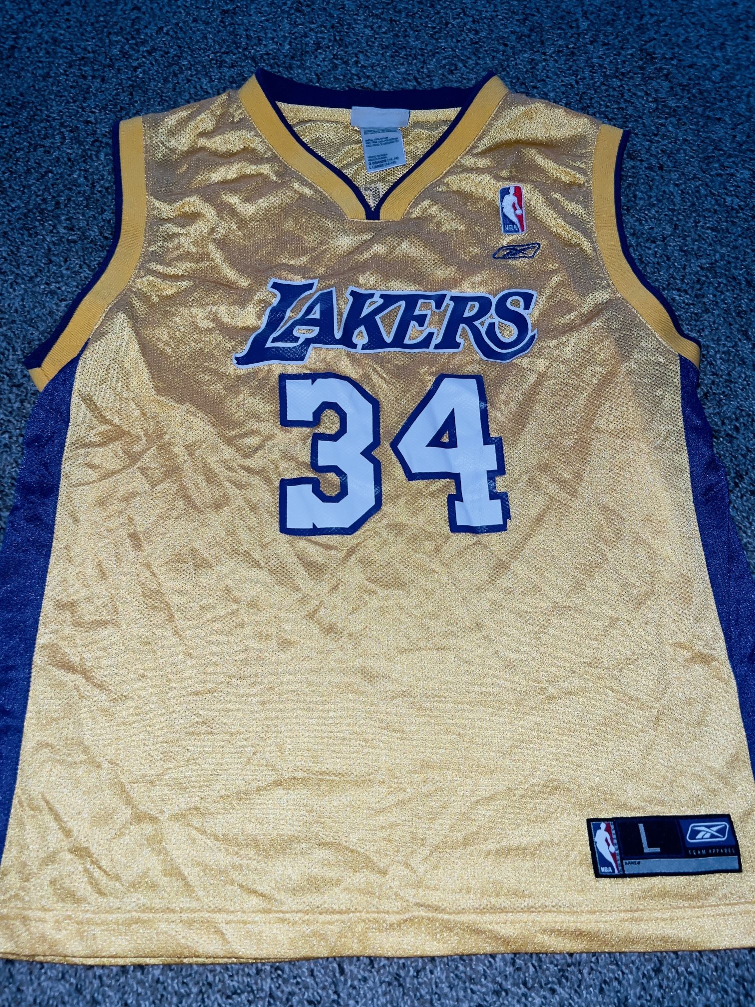 KIDS SIZE 14-16. LAKERS JERSEY SHAQ ONEAL
