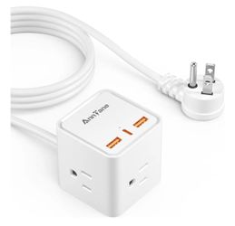Annyane Cube Power Strip with USB Ports