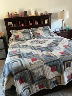 Beautiful 4-Piece Dark Espresso Queen Bedroom Set - Moving Sale!