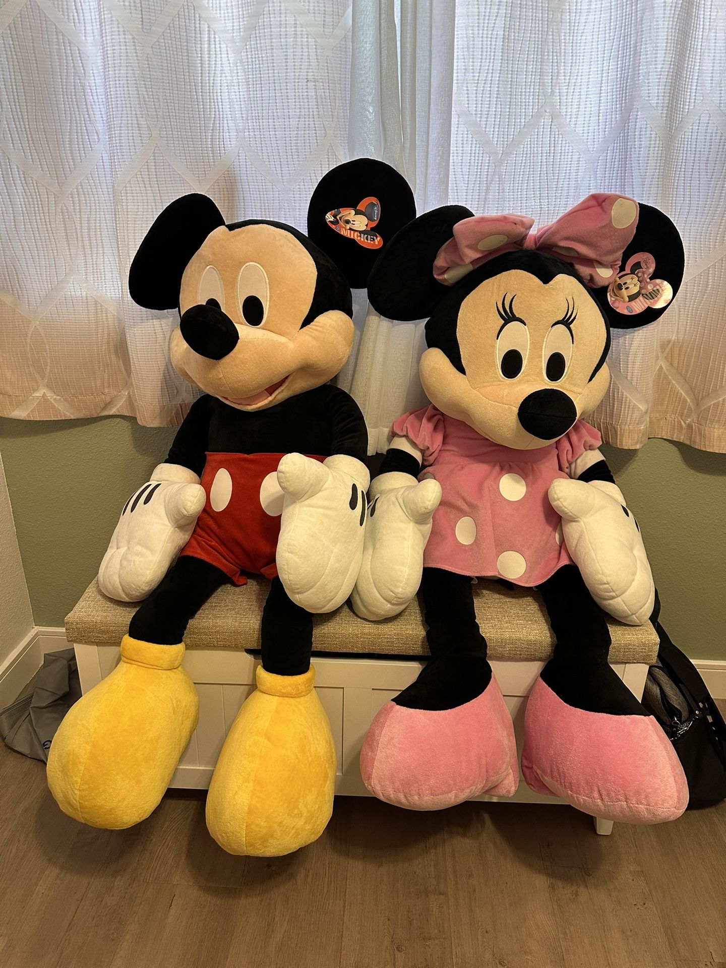 Giant Mickey And Minnie Plush Stuffed Animal Toy 50 Inches