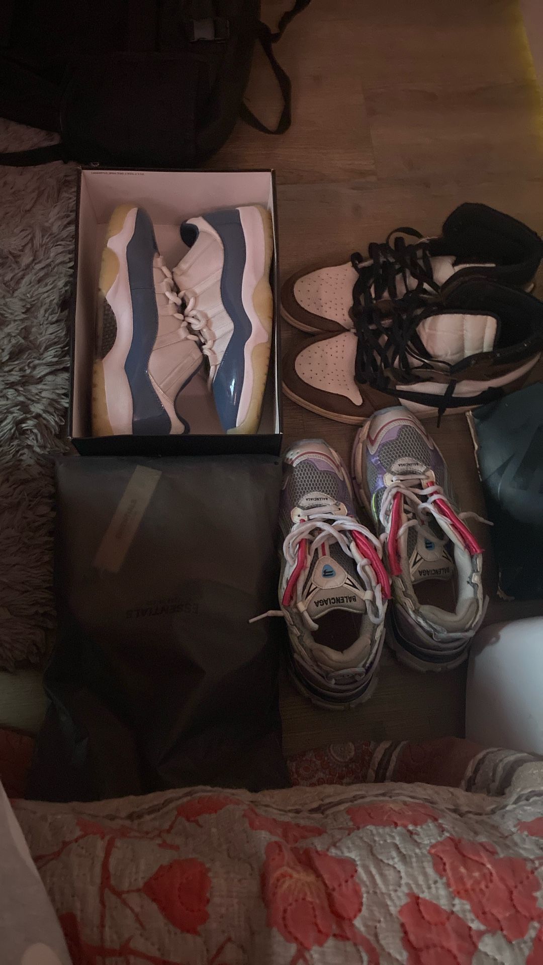 Travis Scott’s Size 12/ Size 8 Balenciaga/ Air Jordan 11 Retro Low/ Essentials Small 
