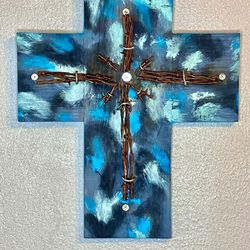 Handmade Reclaimed Pallet Wood Cross 