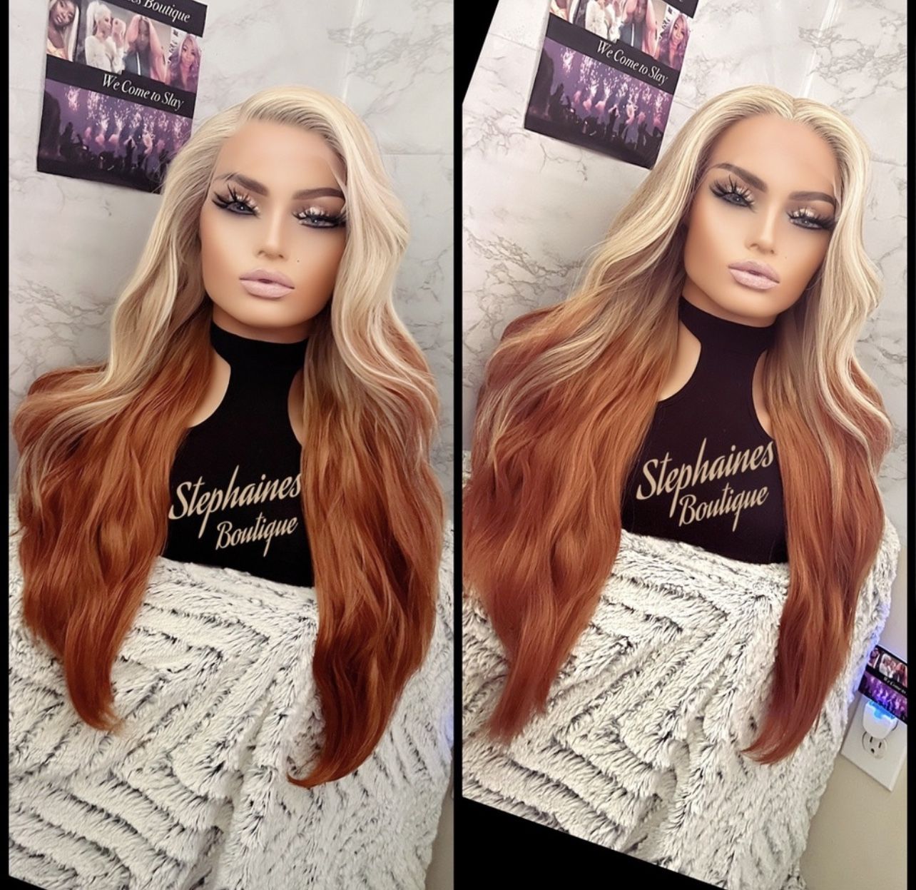 Human Hair Blended Lace Front Wig