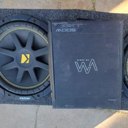 500 Watt Amp And Kicker Speakers 