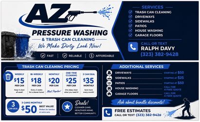 Trash can cleaning