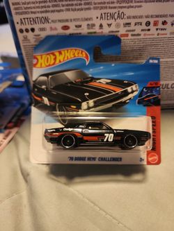 Hot Wheels Short Card 70 dodge hemi challenger