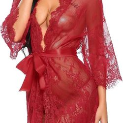 Avidlove Women's Lace Kimono Robe Babydoll Lingerie