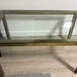 Brass Dining Table (48" x 28" x 29" H)