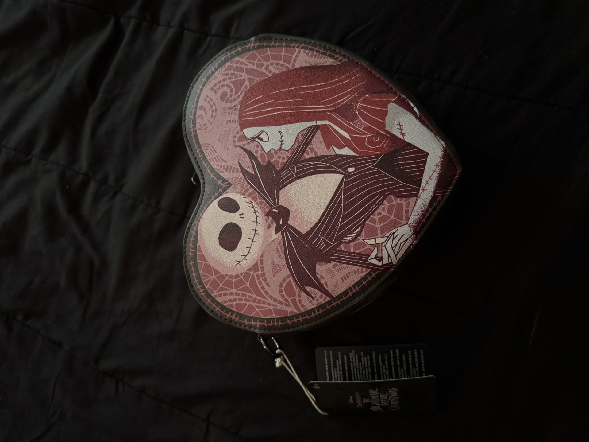 Loungefly The Nightmare Before Christmas Jack & Sally Heart bag