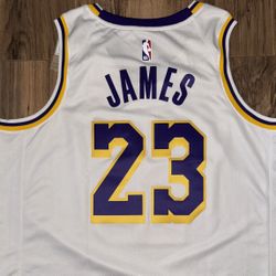 New Men’s Size Large LA Lakers LeBron James Nike Jersey 