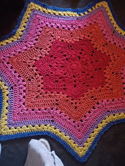 Hand made crochet blanket
