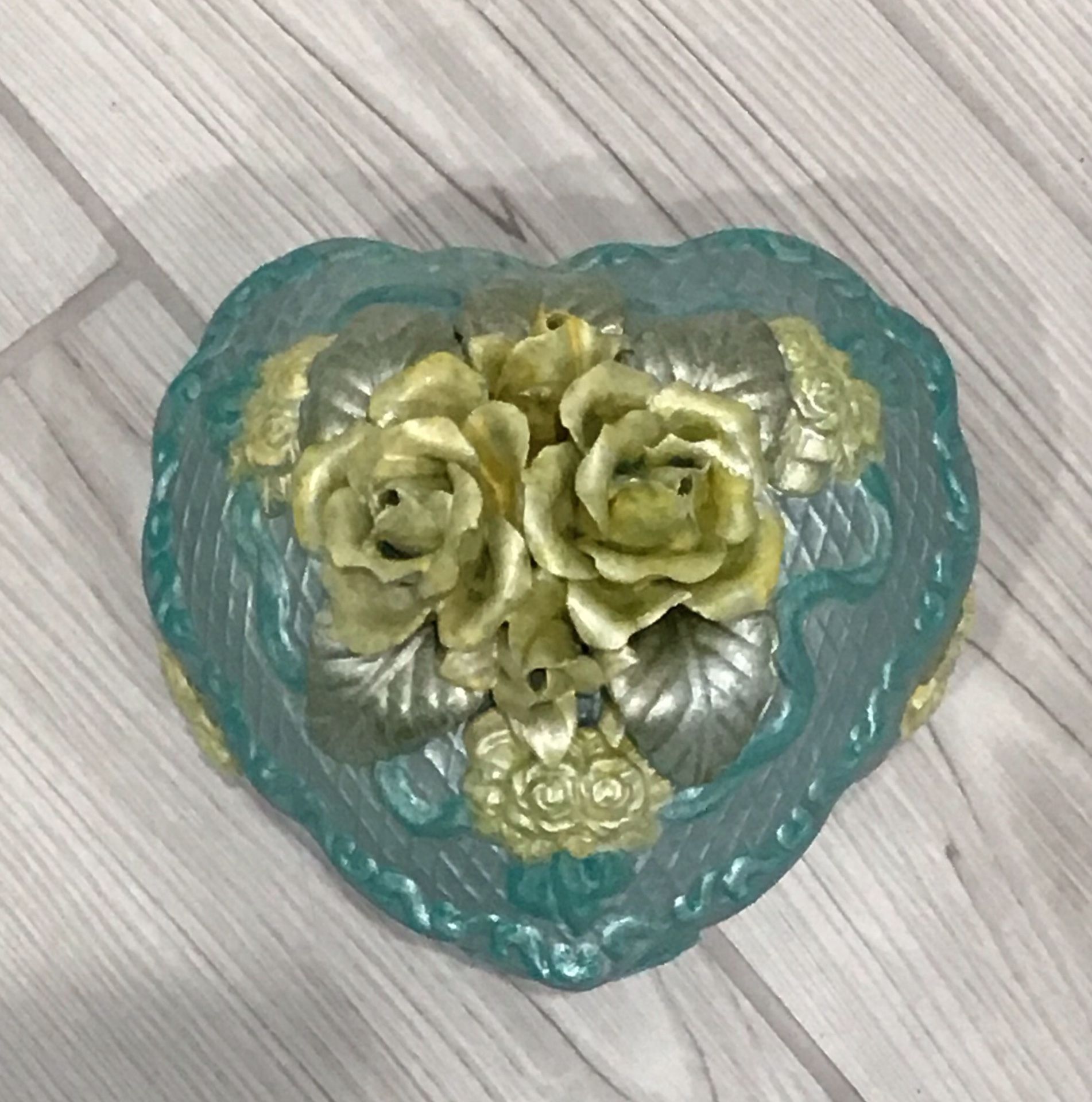 SALE!! One of a Kind Hand Painted Valentine Jewelry/Keepsake Box