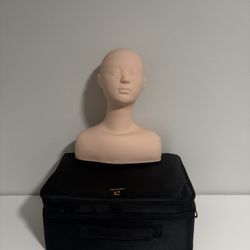 Complete Cosmetology Practice Kit – Mannequin Head, Lash Lift, Brow Lamination, Wax Roller, Brushes + Carrying Bag 