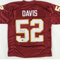 Jamin Davis Signed Jersey (Beckett) Washington Commanders