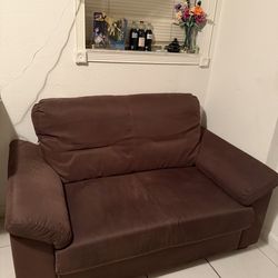 Chocolate Brown Love Seat