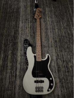 white base guitar