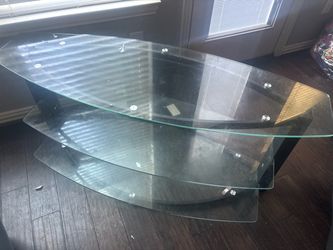 3-Tier Glass TV Stand