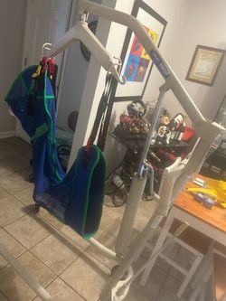 Patient Lift / Hoyer Lift- Invacare 9805 Patient Lift with Full Body Sling with Toileting + Free Gait Belt