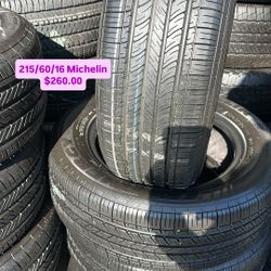 215/60/16 Michelin Semi New All Four 98 % TREAD LIFE | ❗Ask For Availability / Pregunta Por Disponibilidad ❗|