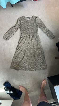 Floral Long Sleeved Dress